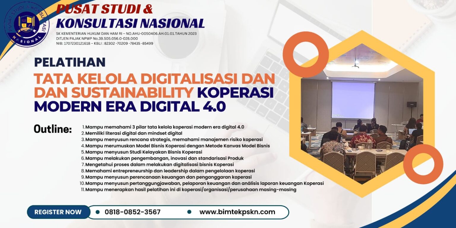 Pelatihan Tata Kelola Digitalisasi dan Sustainability Koperasi Modern ...