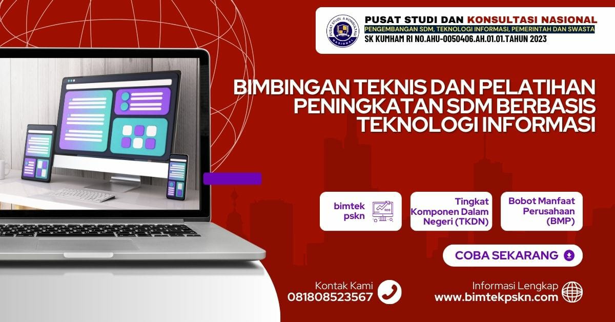 Bimbingan Teknis Dan Pelatihan Peningkatan SDM Berbasis Teknologi Informasi