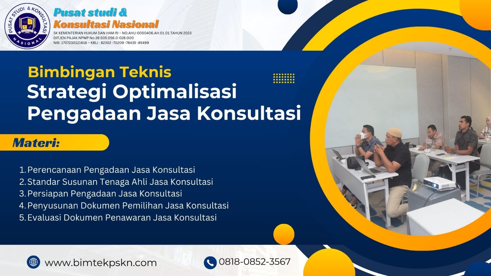 Bimtek Strategi Optimalisasi Pengadaan Jasa Konsultasi
