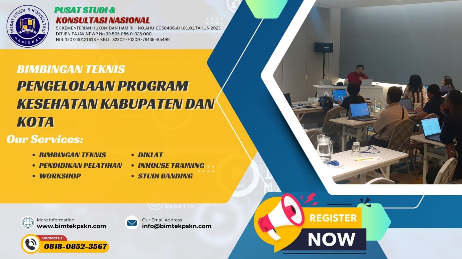 Jadwal Bimtek Pengelolaan Program Kesehatan Kabupaten Dan Kota