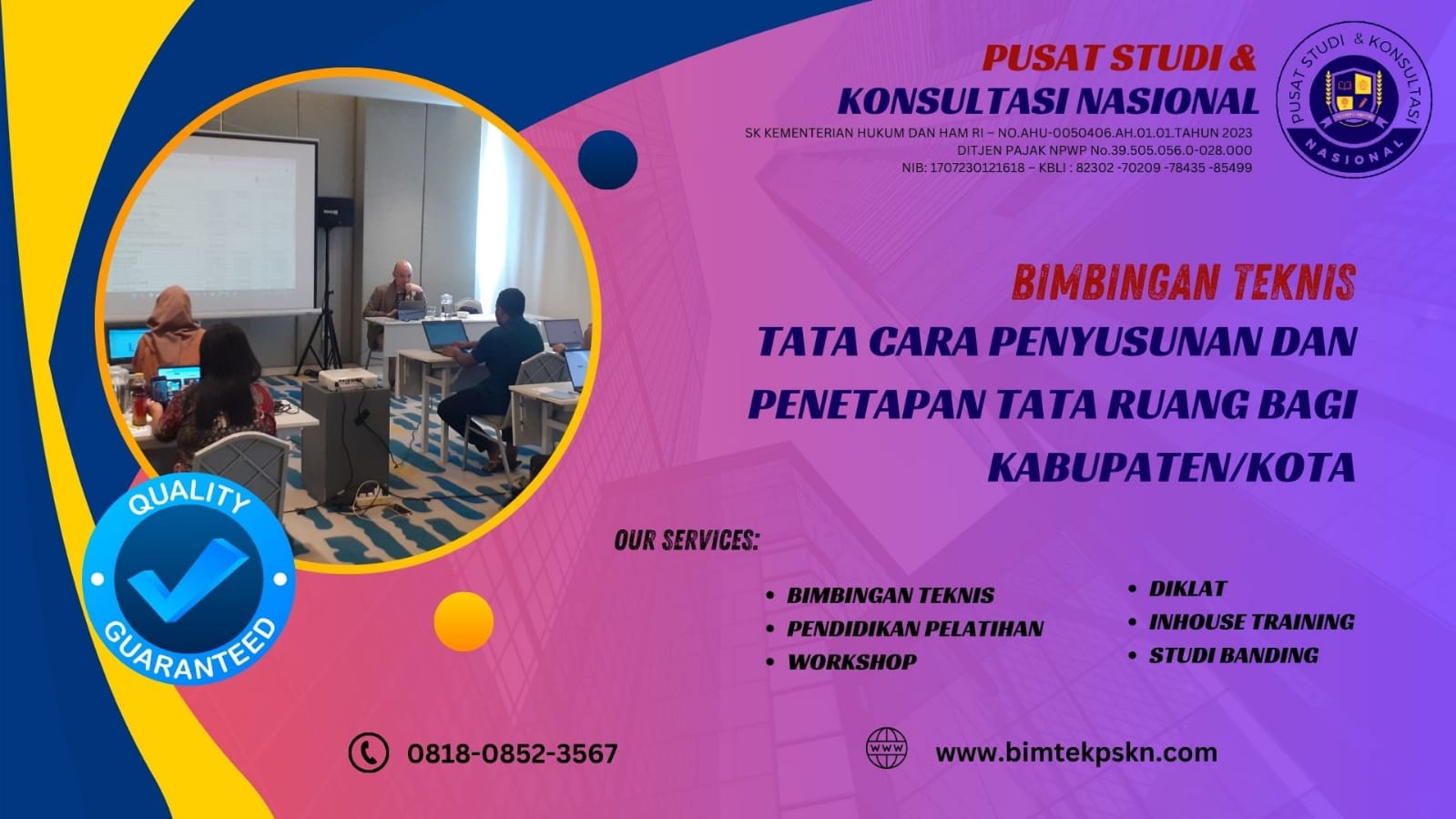 Jadwal Bimtek Tata Cara Penyusunan Dan Penetapan Tata Ruang Bagi Kabupaten/kota