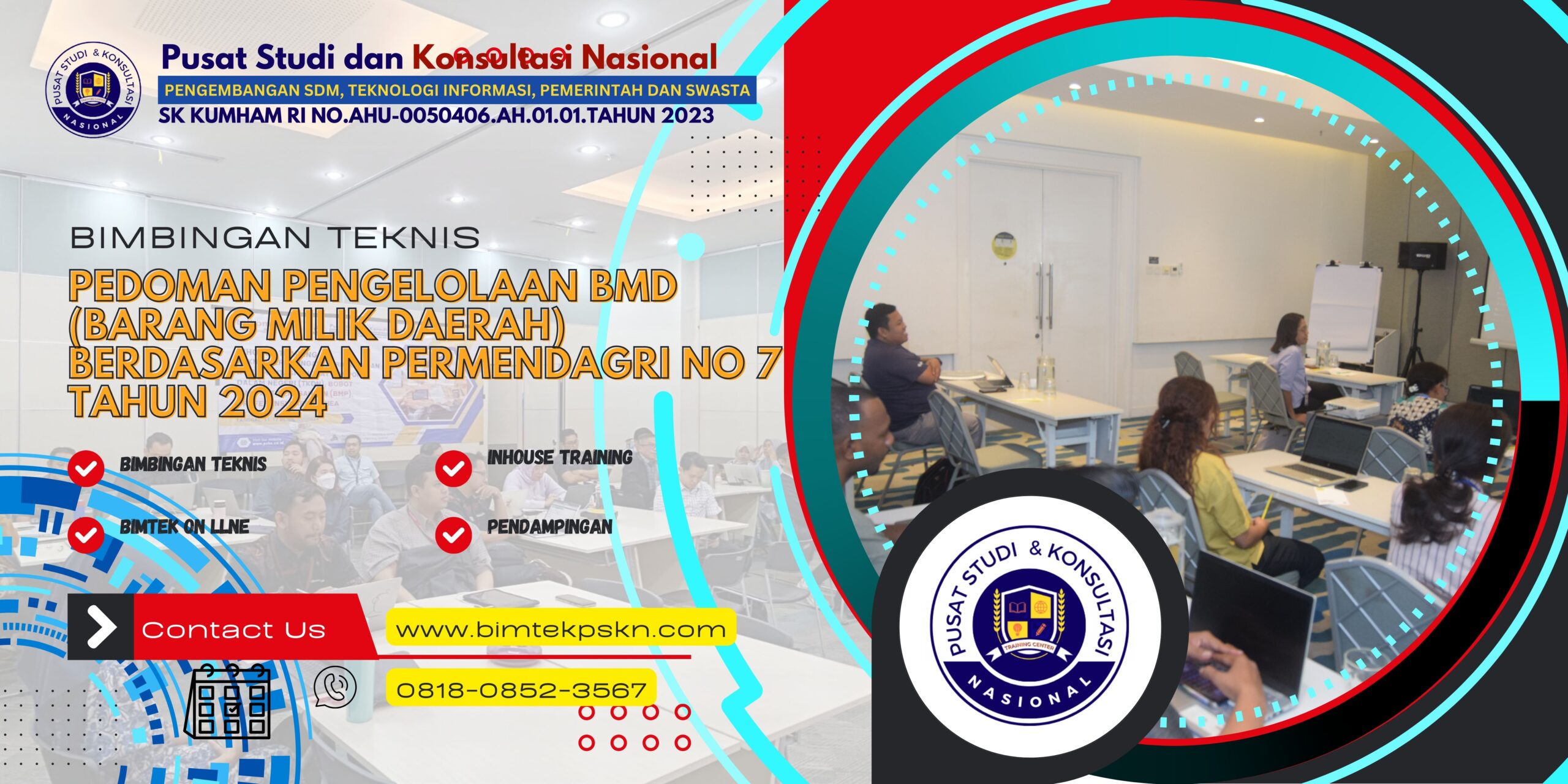 Bimtek Pedoman Pengelolaan BMD (Barang Milik Daerah) Berdasarkan Permendagri No 7 Tahun 2024