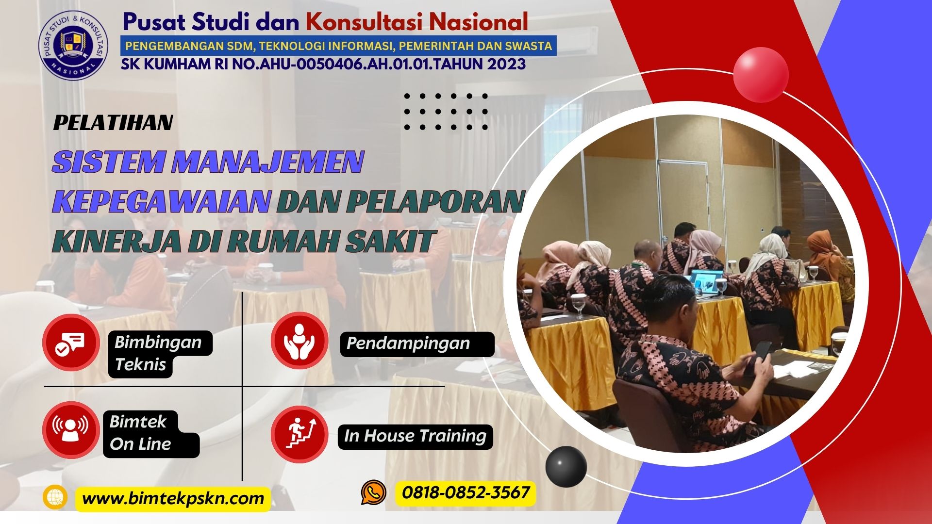 Pelatihan Sistem Manajemen Kepegawaian dan Pelaporan Kinerja Di Rumah Sakit 2025