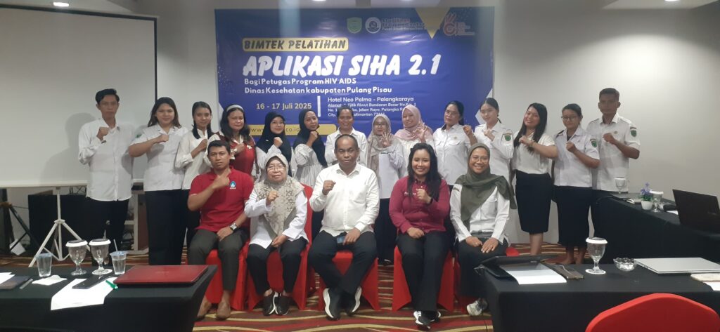 Bimtek Aplikasi SIHA 2.1 bagi Petugas Program HIV AIDS, Dinas Kesehatan Kabupaten Pulang Pisau Tahun 2025