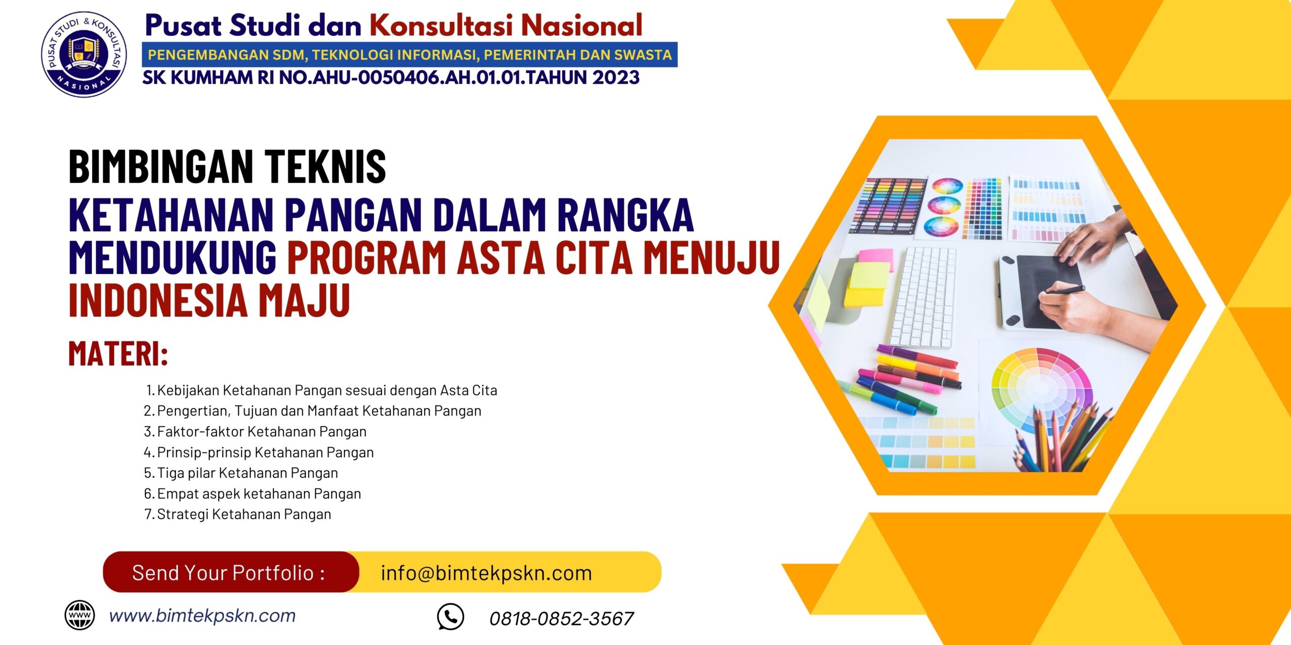 Bimtek Ketahanan Pangan Dalam Rangka Mendukung Program Asta Cita Menuju Indonesia Maju