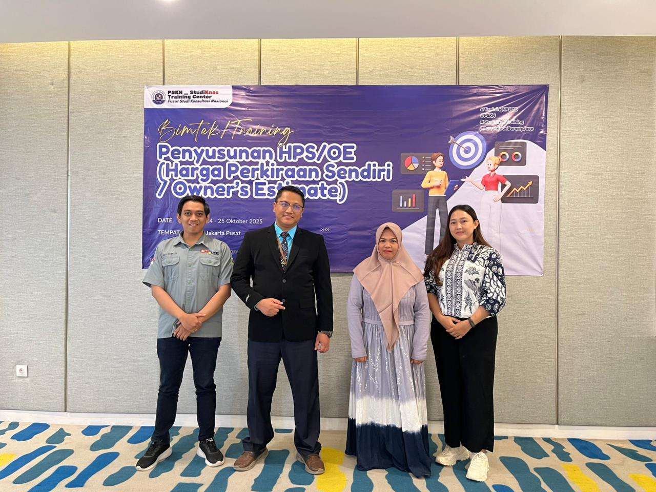 Training Penyusunan HPSOE (Harga Perkiraan SendiriOwner’s Estimate), Jakarta