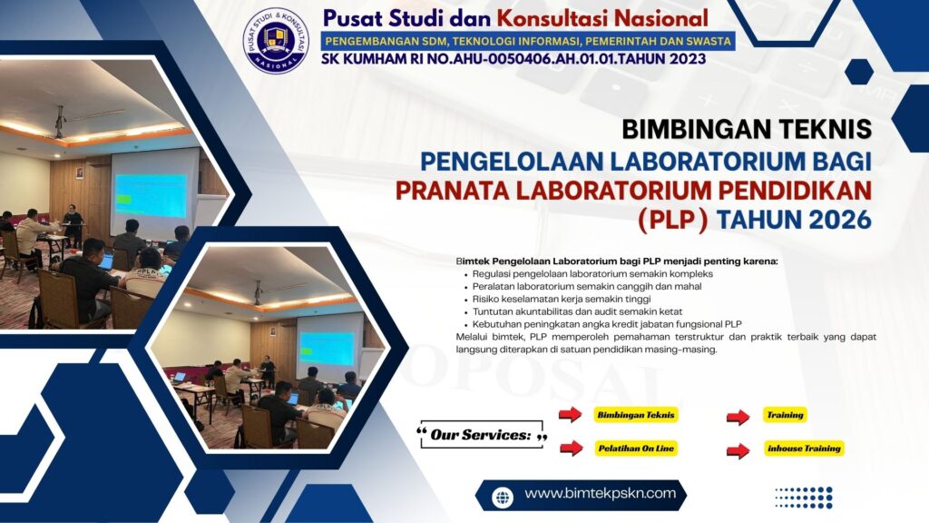 Bimtek Pengelolaan Laboratorium Bagi Pranata Laboratorium Pendidikan (PLP) Tahun 2026