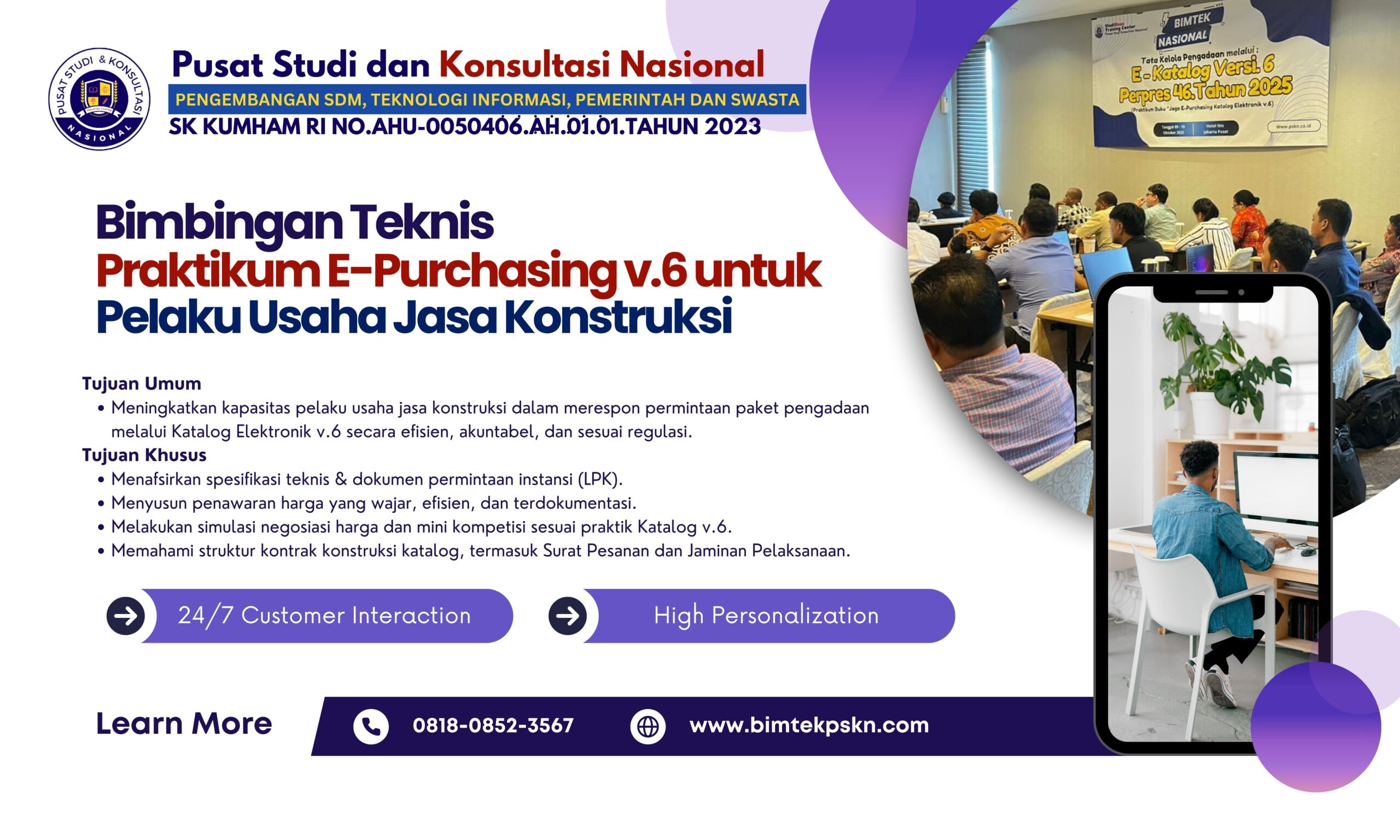 Bimtek Praktikum E-Purchasing v.6 untuk Pelaku Usaha Jasa Konstruksi