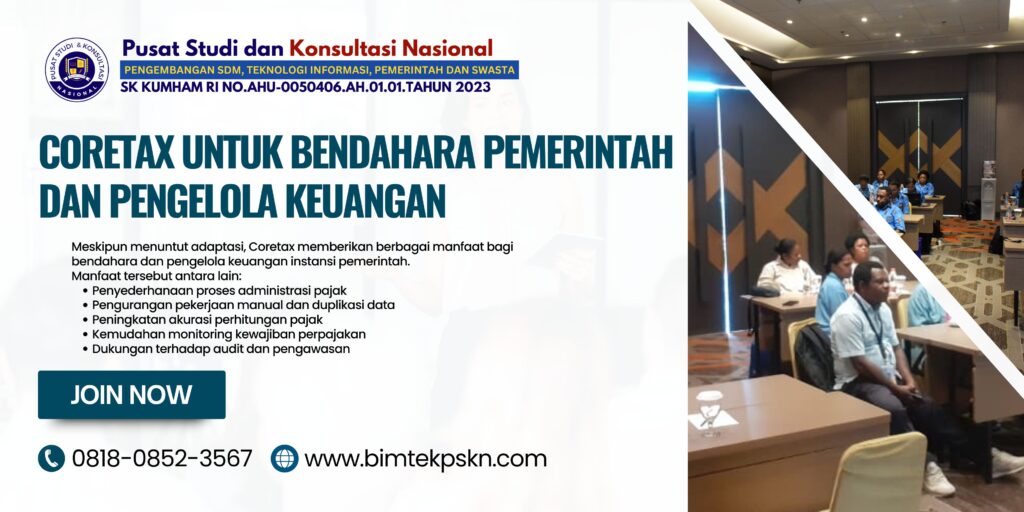 Coretax untuk Bendahara Pemerintah dan Pengelola Keuangan