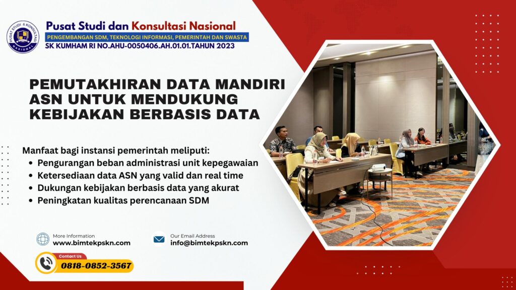 Pemutakhiran Data Mandiri ASN untuk Mendukung Kebijakan Berbasis Data