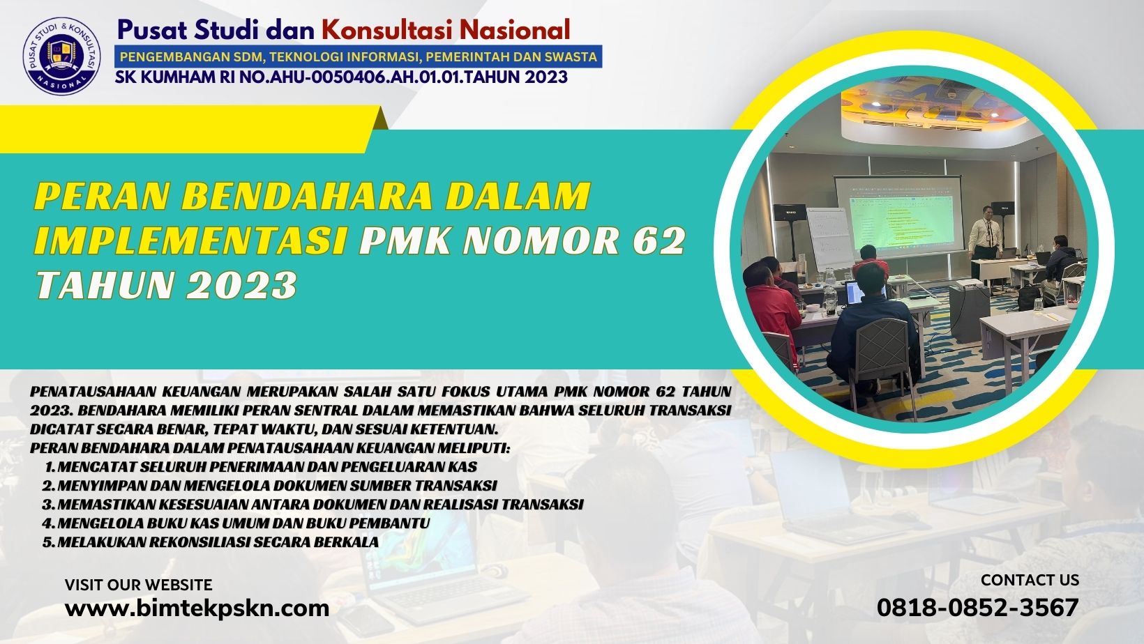 Peran Bendahara dalam Implementasi PMK Nomor 62 Tahun 2023