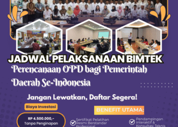 Jadwal Bimtek Perencanaan OPD Untuk Kabupaten, Kota Dan Provinsi
