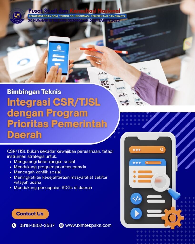 Bimtek Integrasi CSRTJSL dengan Program Prioritas Pemerintah Daerah