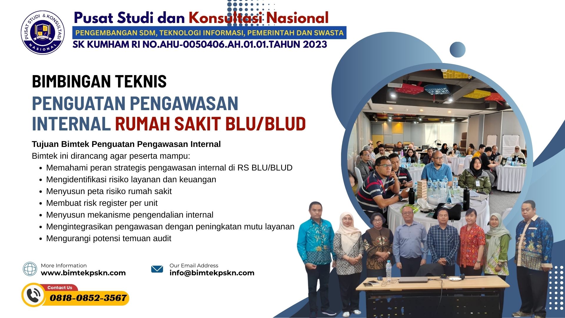 Bimtek Penguatan Pengawasan Internal Rumah Sakit BLUBLUD