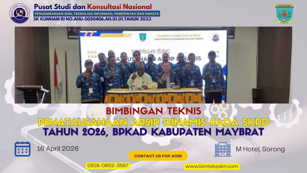 Bimtek Penatausahaan Arsip Dinamis pada SKPD Tahun 2026, BPKAD Kabupaten Maybrat