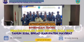 Bimtek Penatausahaan Arsip Dinamis pada SKPD Tahun 2026, BPKAD Kabupaten Maybrat