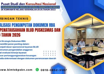 Bimtek Sosialisasi Penginputan Dokumen RBA dan Penatausahaan BLUD Puskesmas dan RSUD Tahun 2026