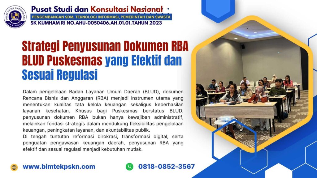 Strategi Penyusunan Dokumen RBA BLUD Puskesmas yang Efektif dan Sesuai Regulasi