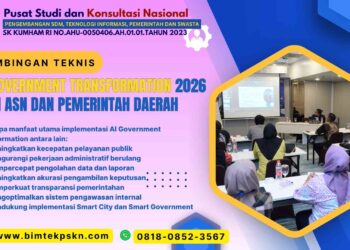 Bimbingan Teknis AI Government Transformation 2026 bagi ASN dan Pemerintah Daerah