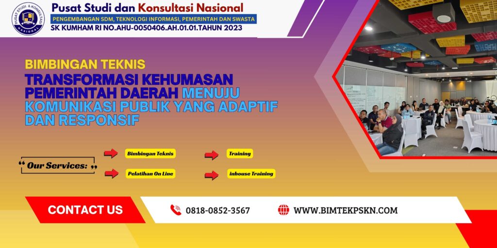 Bimtek Transformasi Kehumasan Pemerintah Daerah Menuju Komunikasi Publik yang Adaptif dan Responsif