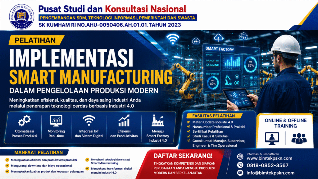 Pelatihan Implementasi Smart Manufacturing dalam Pengelolaan Produksi Modern