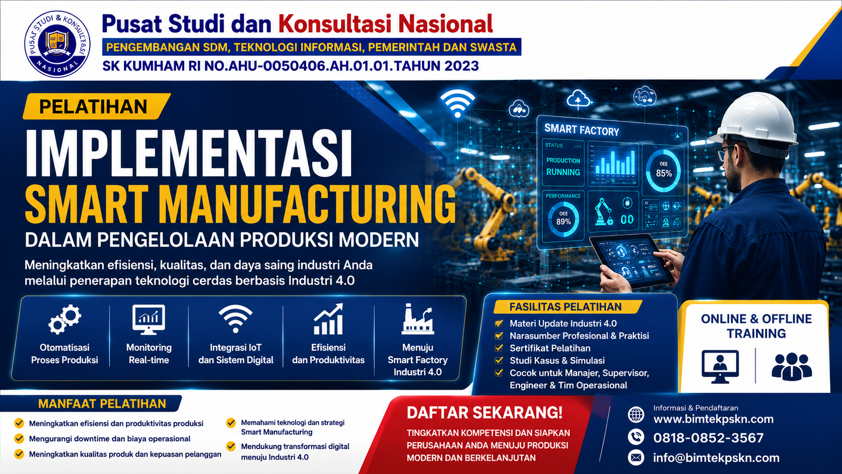 Pelatihan Implementasi Smart Manufacturing dalam Pengelolaan Produksi Modern