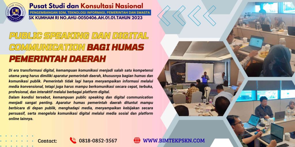 Pelatihan Public Speaking dan Digital Communication bagi Humas Pemerintah Daerah