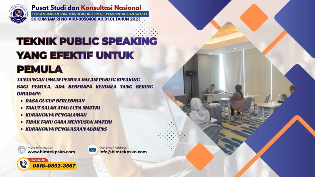 Teknik Public Speaking yang Efektif untuk Pemula