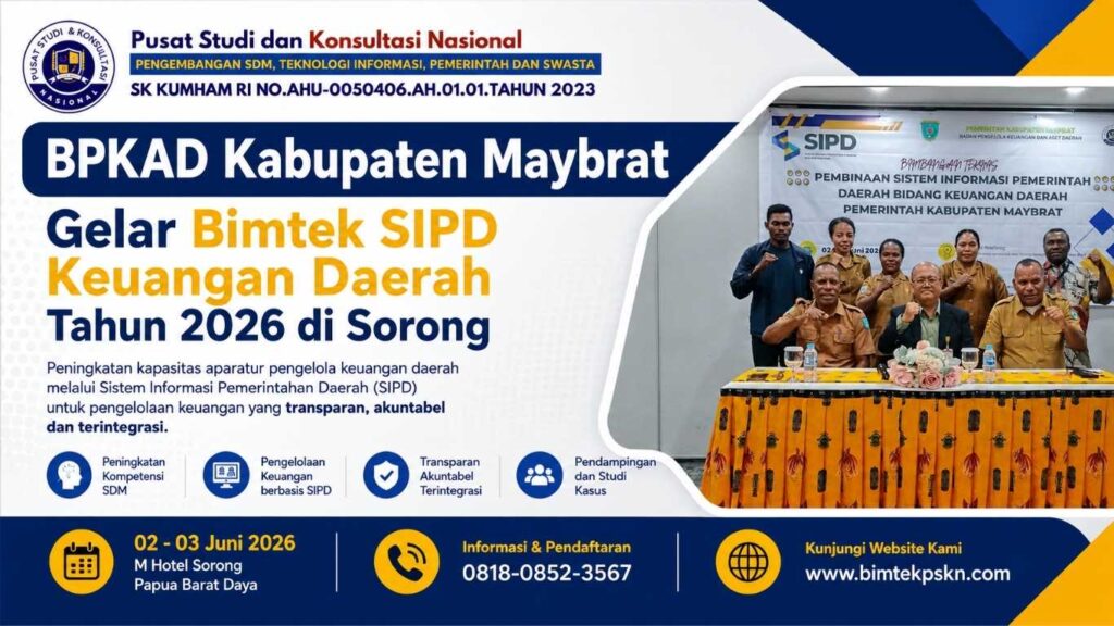 BPKAD Kabupaten Maybrat Gelar Bimtek SIPD Keuangan Daerah Tahun 2026 di Sorong