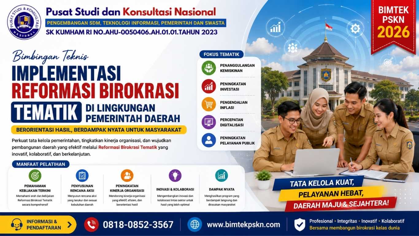 Bimbingan Teknis Implementasi Reformasi Birokrasi Tematik di Lingkungan Pemerintah Daerah
