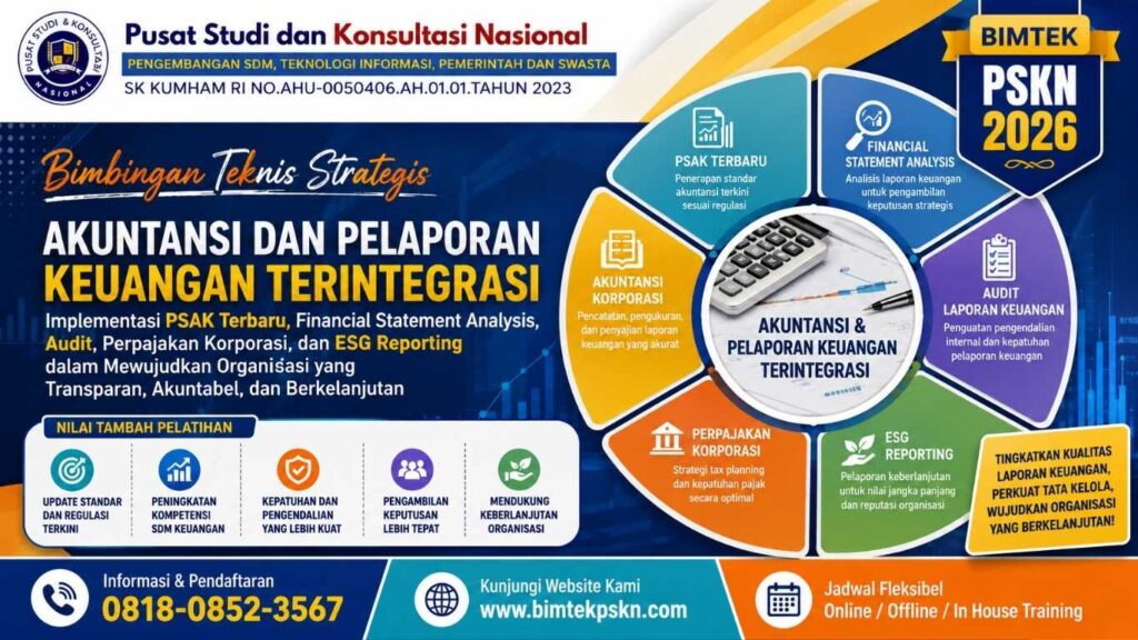 Bimbingan Teknis Strategis Akuntansi dan Pelaporan Keuangan Terintegrasi