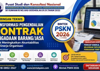 Bimbingan Teknis Transformasi Pengendalian Kontrak Pengadaan BarangJasa untuk Meningkatkan Akuntabilitas dan Kinerja Organisasi