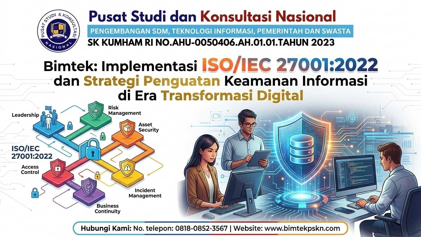 Bimtek Implementasi ISOIEC 270012022 dan Strategi Penguatan Keamanan Informasi di Era Transformasi Digital