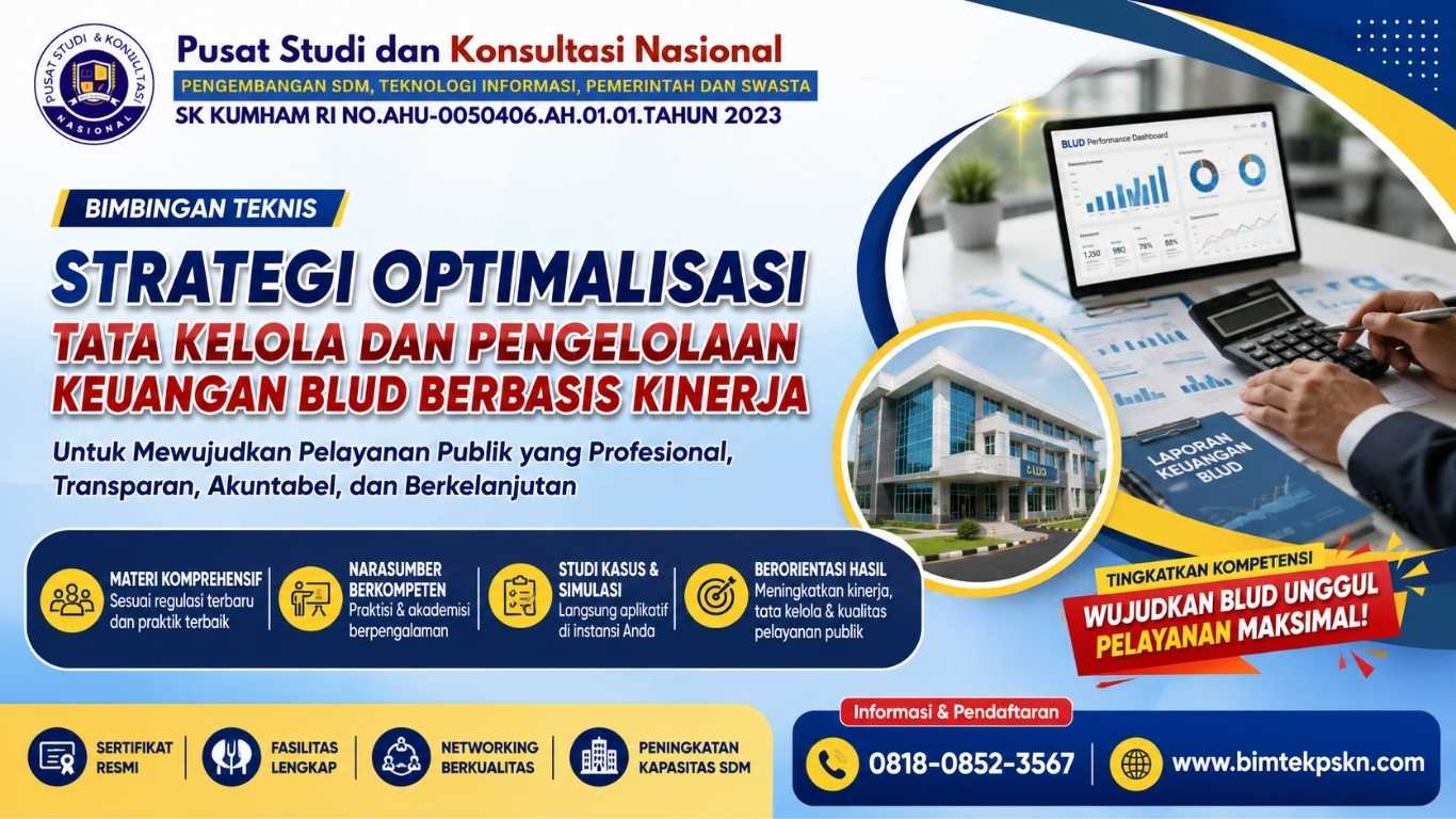 Bimtek Strategi Optimalisasi Tata Kelola dan Pengelolaan Keuangan BLUD Berbasis Kinerja