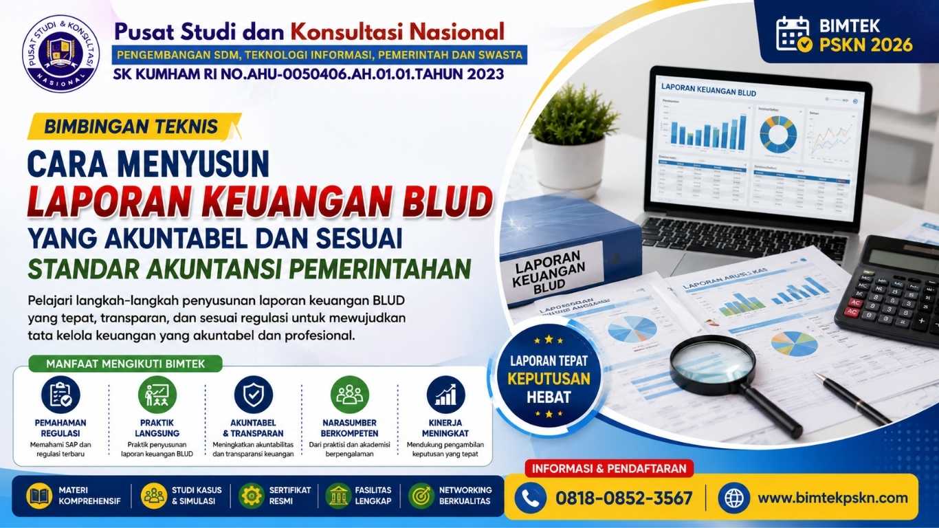 Cara Menyusun Laporan Keuangan BLUD yang Akuntabel dan Sesuai Standar Akuntansi Pemerintahan