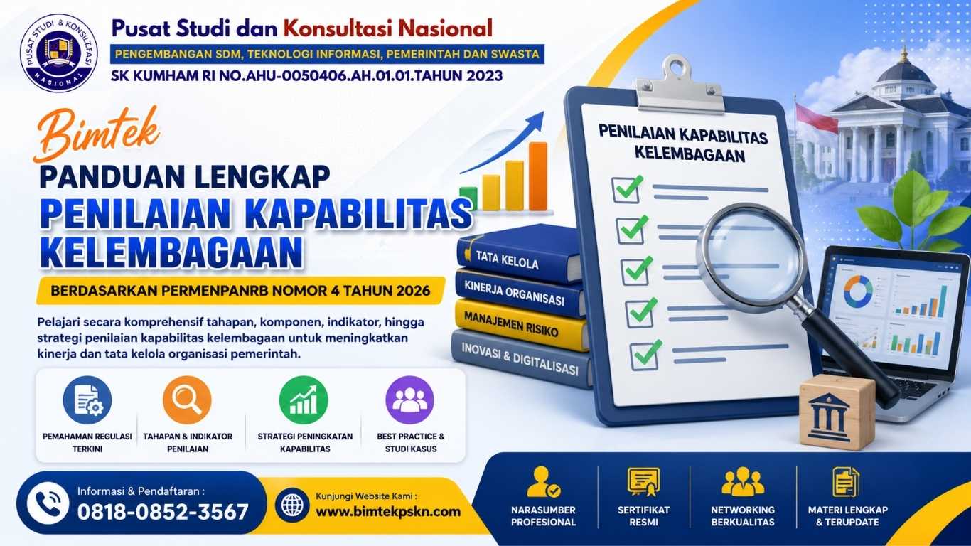 Panduan Lengkap Penilaian Kapabilitas Kelembagaan Berdasarkan PermenPANRB Nomor 4 Tahun 2026