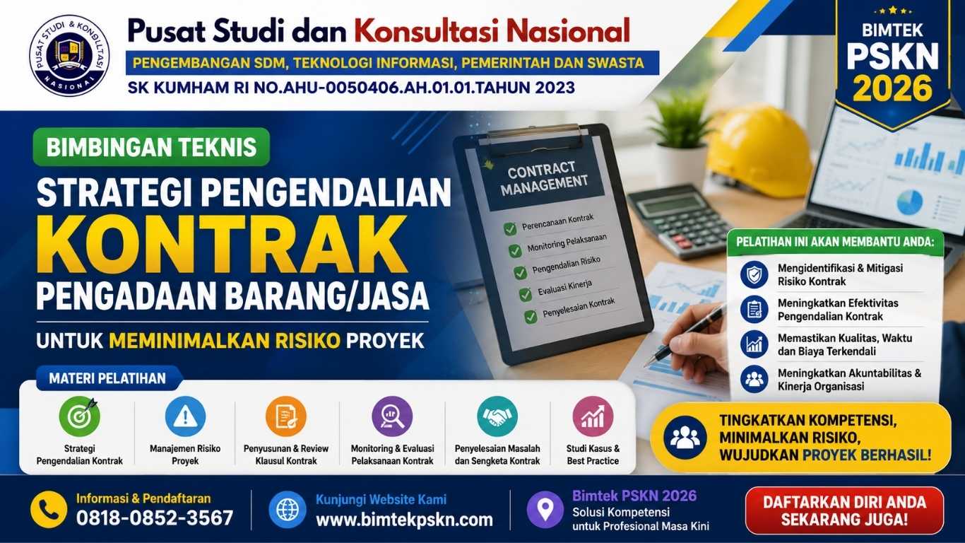 Strategi Pengendalian Kontrak Pengadaan BarangJasa untuk Meminimalkan Risiko Proyek