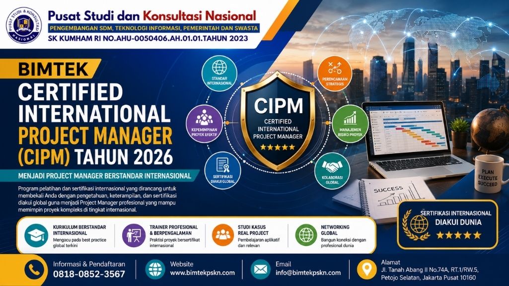 Bimtek Certified International Project Manager (CIPM) Tahun 2026