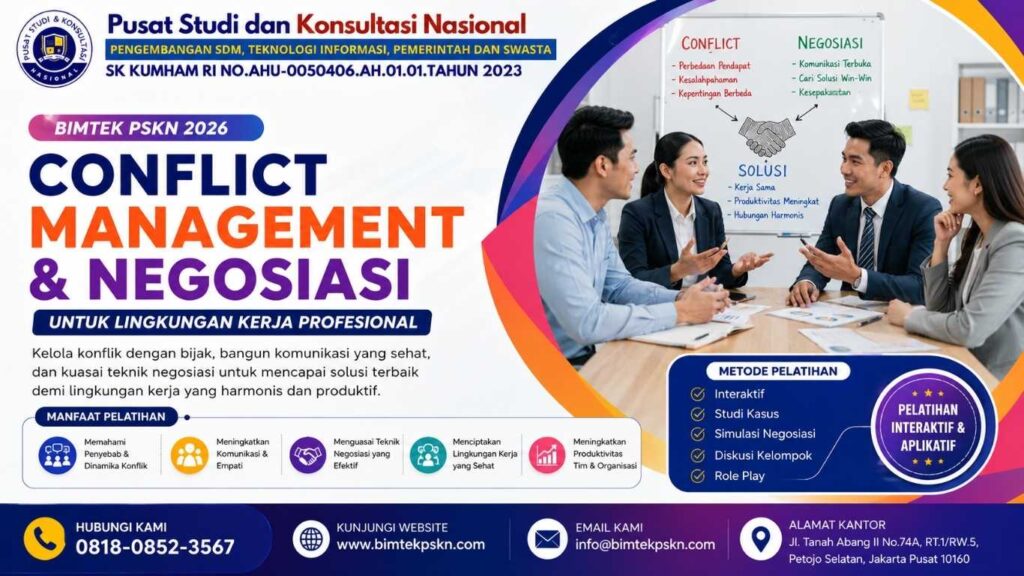 Bimtek Conflict Management dan Negosiasi untuk Lingkungan Kerja Profesional