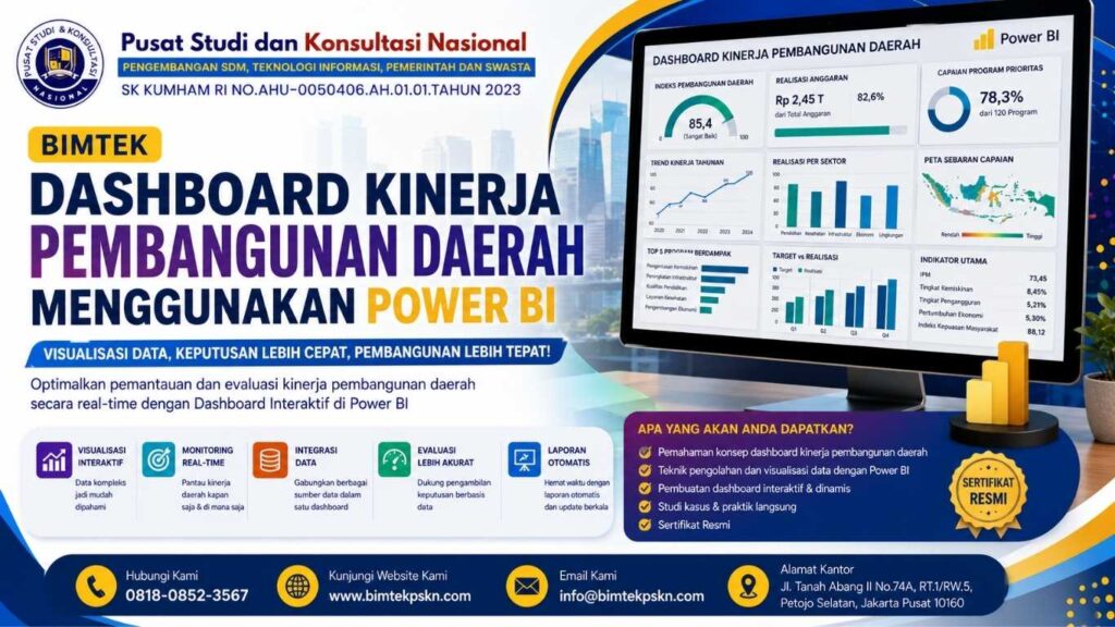Bimtek Dashboard Kinerja Pembangunan Daerah Menggunakan Power BI