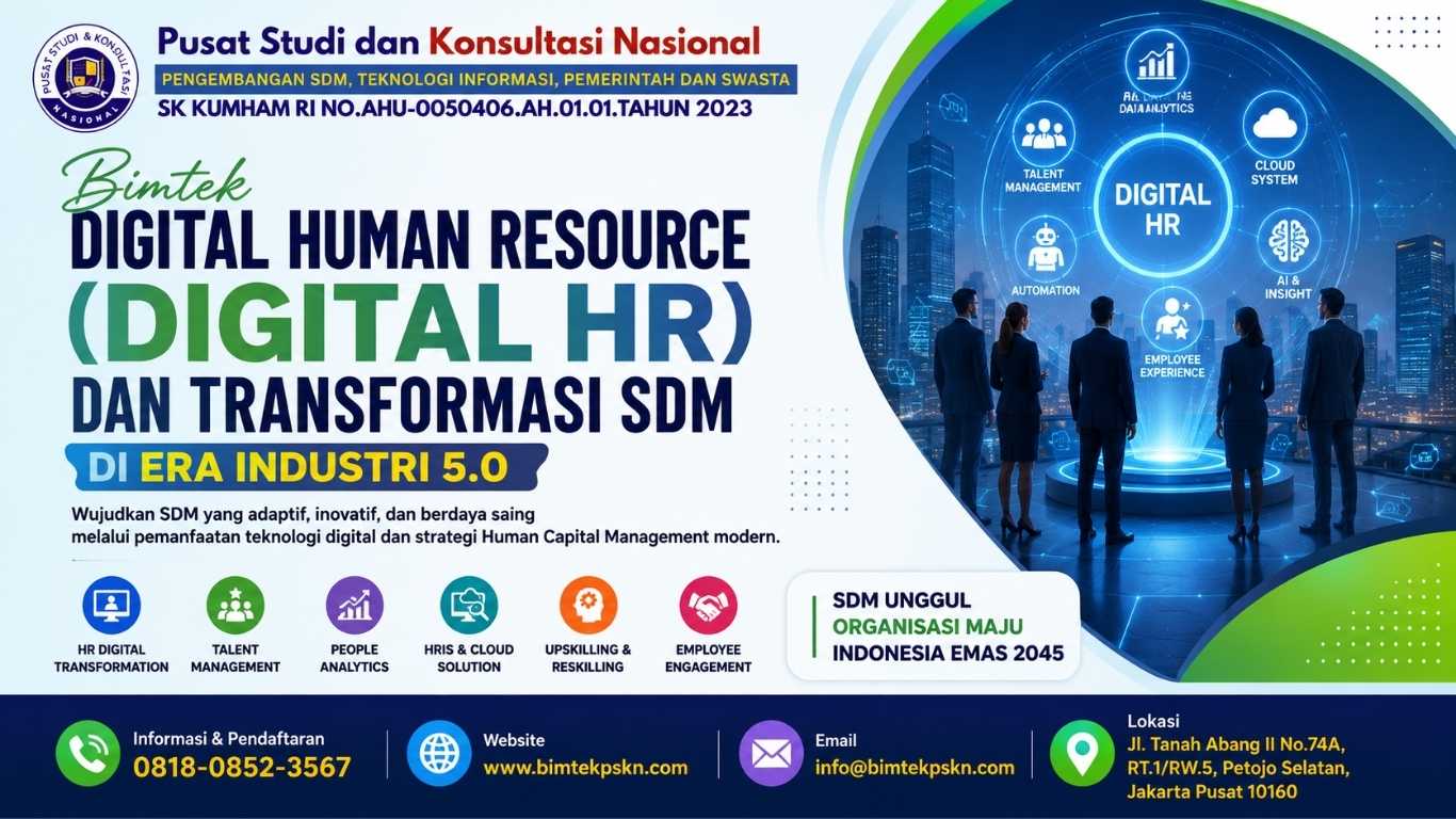 Bimtek Digital Human Resource (Digital HR) dan Transformasi SDM di Era Industri 5.0