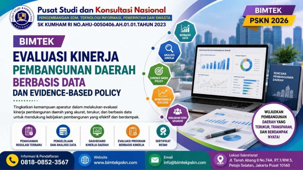 Bimtek Evaluasi Kinerja Pembangunan Daerah Berbasis Data dan Evidence-Based Policy