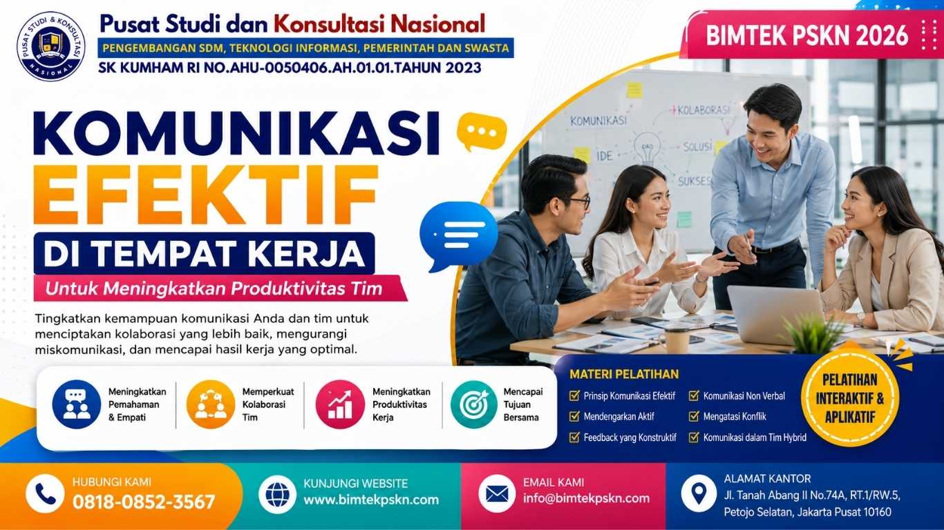 Bimtek Komunikasi Efektif di Tempat Kerja untuk Meningkatkan Produktivitas Tim