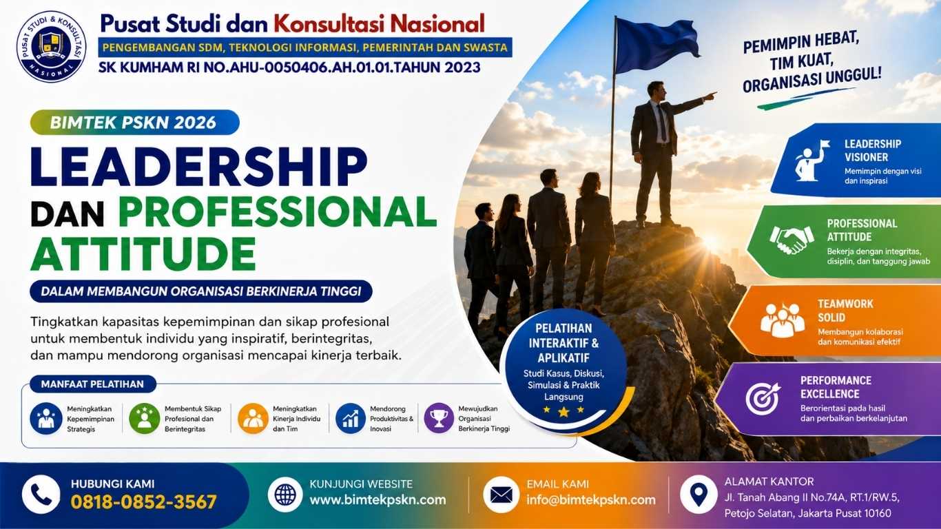 Bimtek Leadership dan Professional Attitude dalam Membangun Organisasi Berkinerja Tinggi