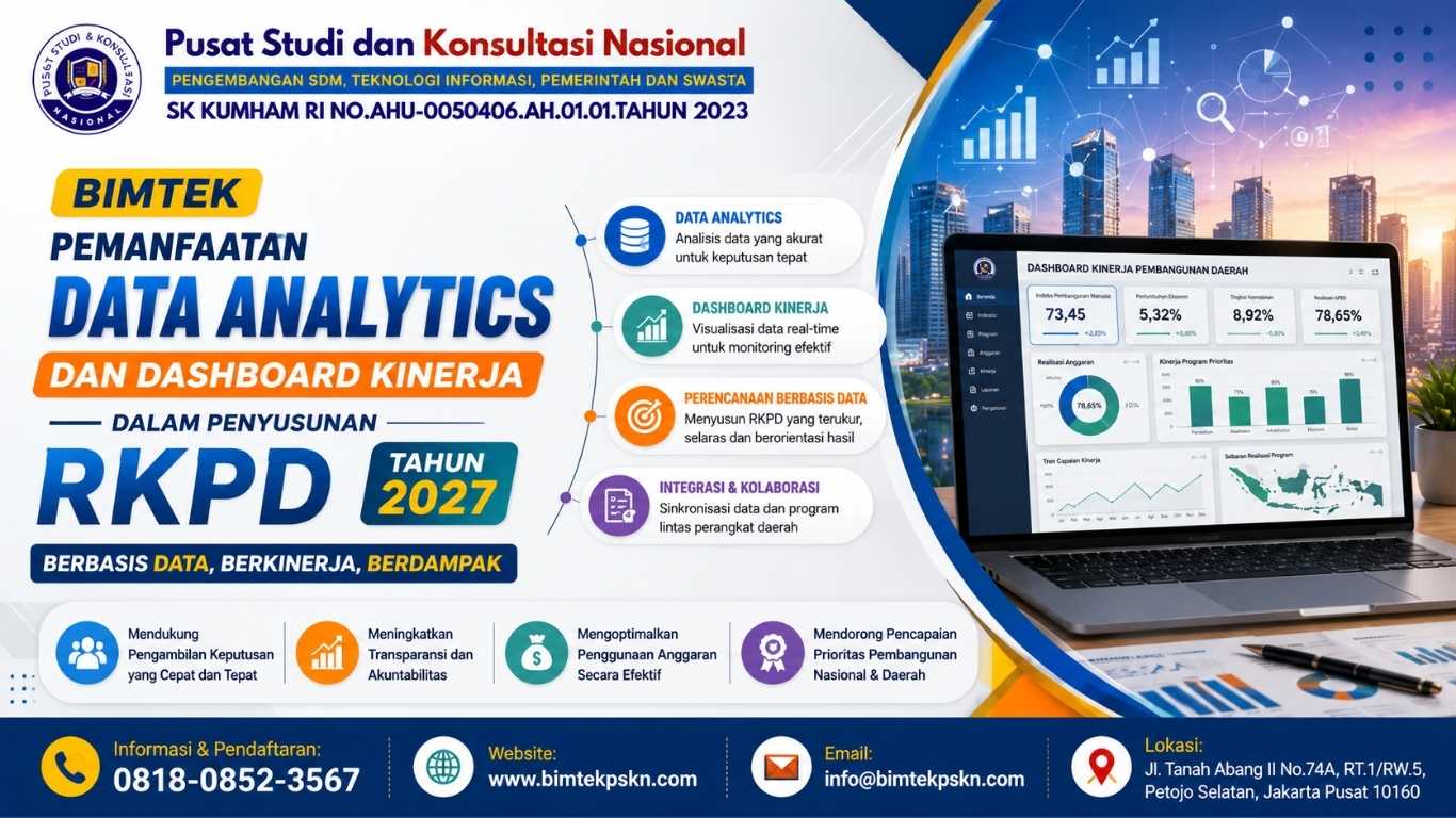 Bimtek Pemanfaatan Data Analytics dan Dashboard Kinerja dalam Penyusunan RKPD Tahun 2027