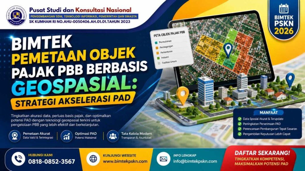Bimtek Pemetaan Objek Pajak PBB Berbasis Geospasial Strategi Akselerasi PAD