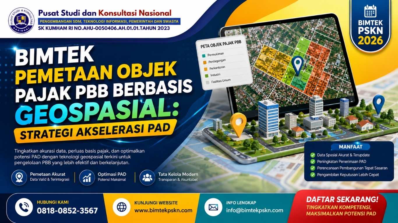 Bimtek Pemetaan Objek Pajak PBB Berbasis Geospasial Strategi Akselerasi PAD