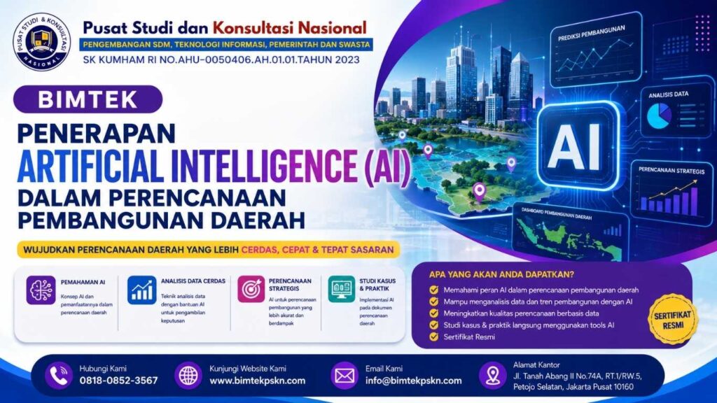Bimtek Penerapan Artificial Intelligence (AI) dalam Perencanaan Pembangunan Daerah
