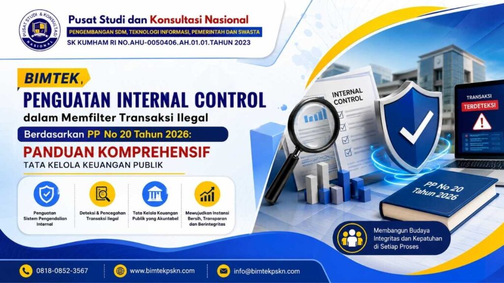 Bimtek Penguatan Internal Control dalam Memfilter Transaksi Ilegal Berdasarkan PP No 20 Tahun 2026 Panduan Komprehensif Tata Kelola Keuangan Publik