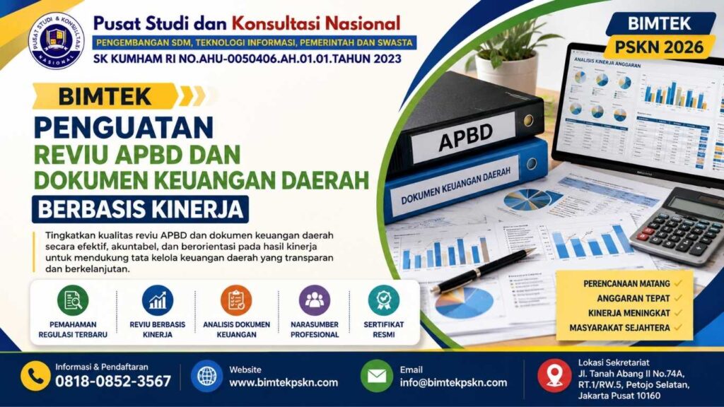 Bimtek Penguatan Reviu APBD dan Dokumen Keuangan Daerah Berbasis Kinerja